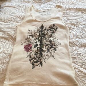 Vintage Bejeweled Tank Top
